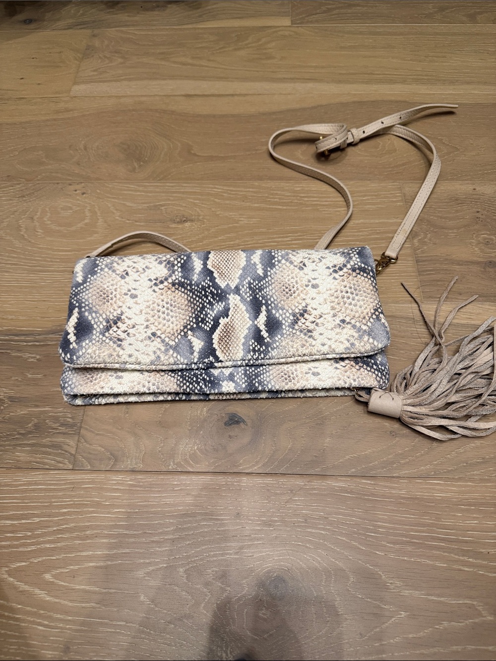 Gigi New York Python Stella Crossbody Bag